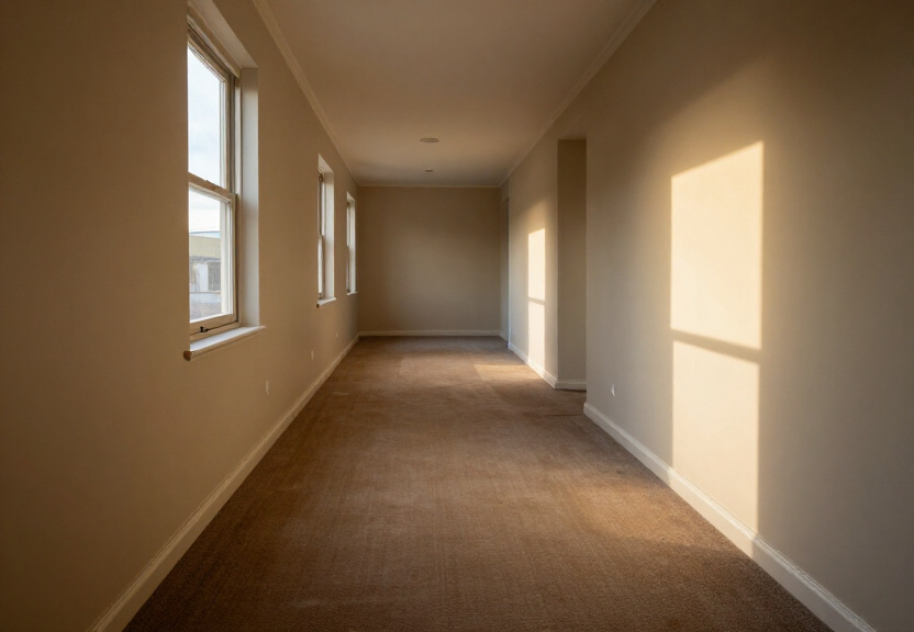 Dry and restored living room in Castlereagh home after flood restoration